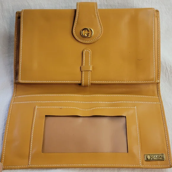 *SOLD ON ANOTHER PLATFORM* Vintage Gucci Micro GG Continental Leather Wallet - Picture 8 of 15